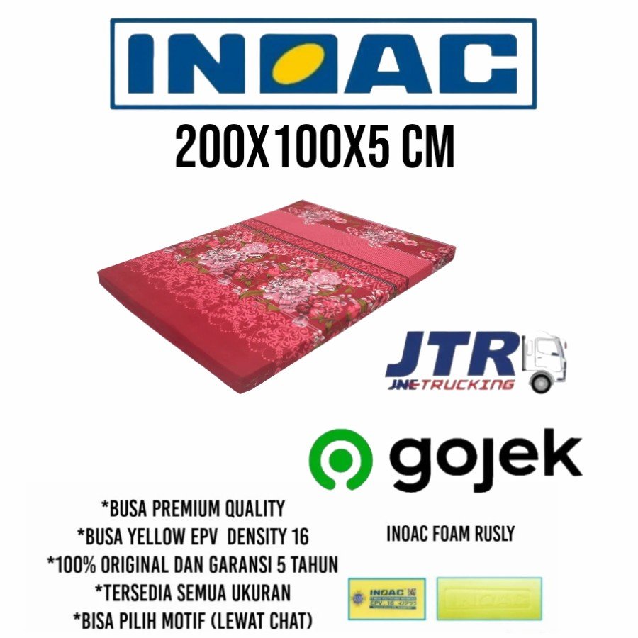 Kasur Busa Inoac Ukuran 200 x 100 x 5 cm Inoac 100x200x25
